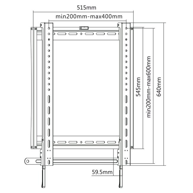 My Wall Wandhalterung für Bildschirme bis 70 Zoll, vertikal & neigbar