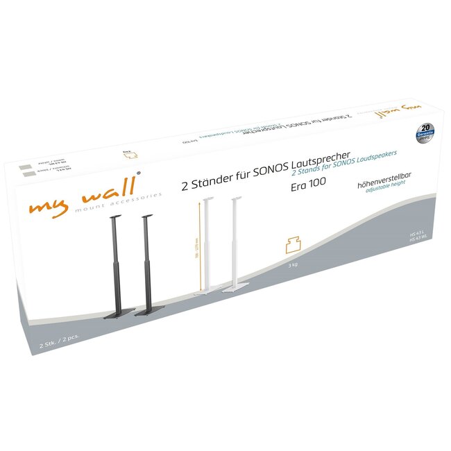 My Wall Stativ-Set für Sonos Era 100 – höhenverstellbar / schwarz