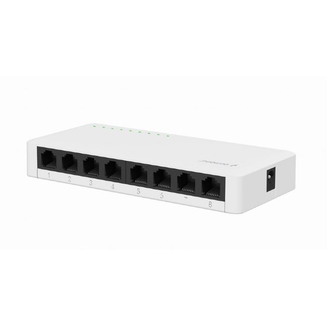 Gembird 8-Port Gigabit Ethernet Switch Weiß