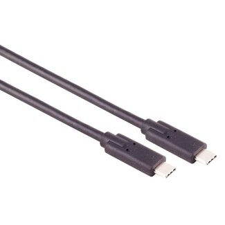 S-Impuls USB-C auf USB-C Kabel - USB4 (bis 40 Gbit/s) - PD3.1 bis 240W - Video bis 8K 60Hz - Schwarz - 0,25 m