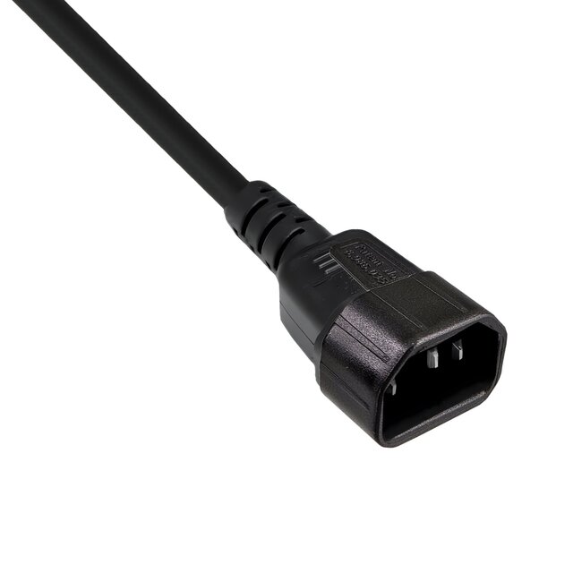 Sichere Hülle für C14-Stecker | Schwarz