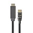 PYTHON DisplayPort-auf-HDMI-Kabel - DP 1.4 / HDMI 2.0 (4K 60Hz + HDR) - 2 Meter, Schwarz