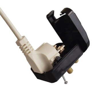 Powerconnections Reiseadapter Europa auf Südafrika geerdet - schwarz