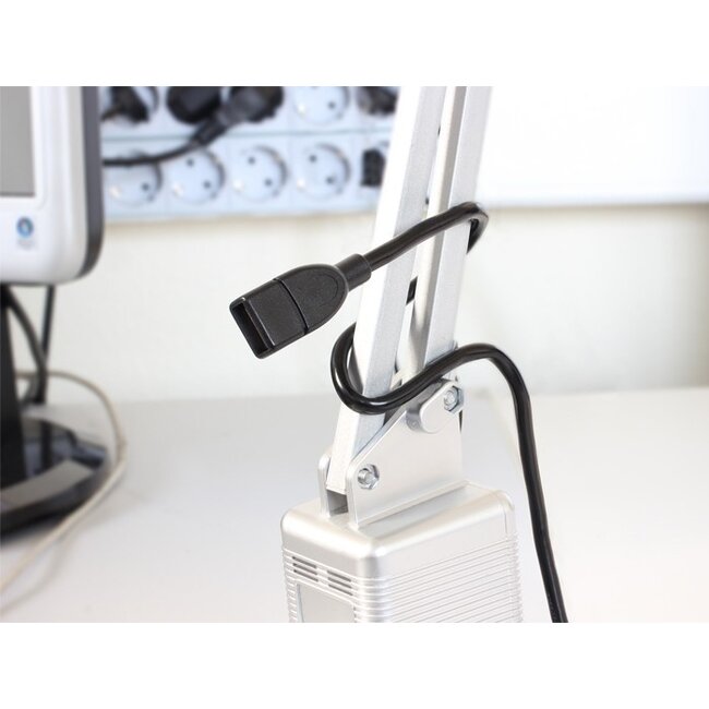 USB-A zu USB-A formbares Verlängerungskabel - USB 2.0 - bis 2A / Schwarz - 0,50 m