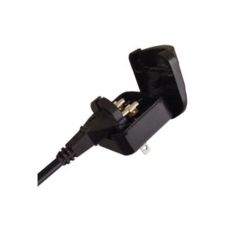 Powerconnections Reiseadapter Europa auf USA & Japan, ungeerd, schwarz