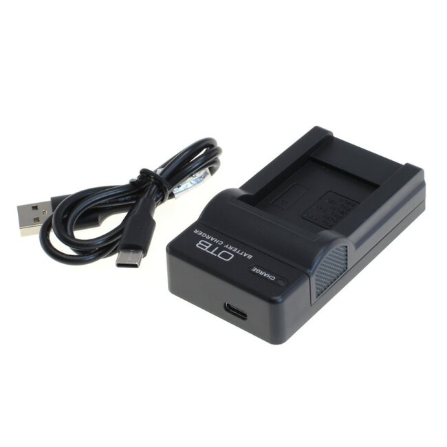 Akku-Ladegerät kompatibel mit Panasonic VW-VBX070, Pentax D-Li88, Sanyo DB-L80 und Toshiba PX1686