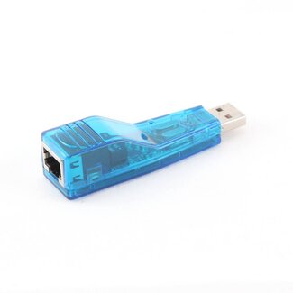 Dolphix USB-A zu RJ45 Fast Ethernet LAN Adapter - USB 2.0 - CAT5 / Blau