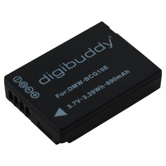 Digibuddy Kameraakku kompatibel mit Leica BP-DC7 und Panasonic DMW-BCG10 - 890 mAh