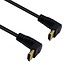 HDMI-Kabel 90° Winkelstecker (unten/unten) HDMI 2.0 4K60Hz HDR 0,30 m