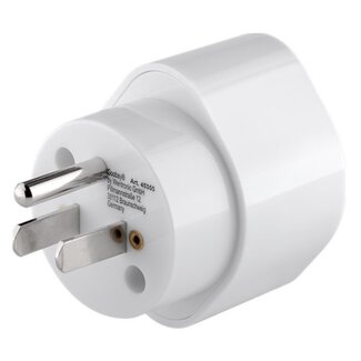 Goobay Reiseadapter Europa (geerdet) zu USA & Japan (Typ B) / Weiß