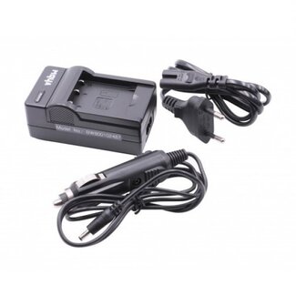 VHBW Schnellladegerät für Nikon EN-EL19 und Sony NP-BJ1 Akkus