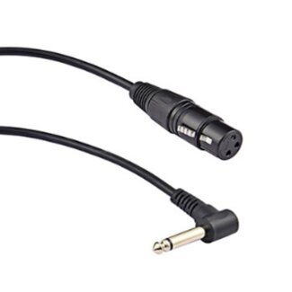 Dolphix XLR (w) auf 6,35mm Mono Klinke (m) Winkel Adapterkabel - 0,30 m
