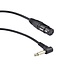 XLR (w) auf 6,35mm Mono Klinke (m) Winkel Adapterkabel - 0,30 m