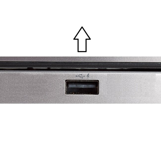 USB-C auf USB-A Winkelkabel oben - USB 3.0 - 0,9A - schwarz - 0,20 m