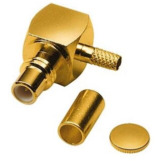 OKS SMC (v) Winkel-Krimpenstecker für RG-174 / RG-316