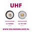 UHF (v) - F (m) Adapter 50 Ohm