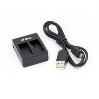 VHBW Duo-Akku-Ladegerät kompatibel mit GoPro Hero3 und Hero3+ Akkus