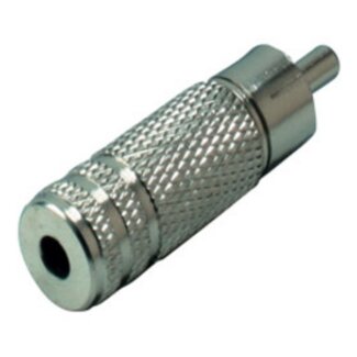 S-Impuls Tulpen Mono (m) - 3,5mm Klinke Mono (w) Adapter / Metall