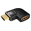 HDMI Adapter 90° Links - HDMI 2.1 (8K 60Hz + HDR) Schwarz