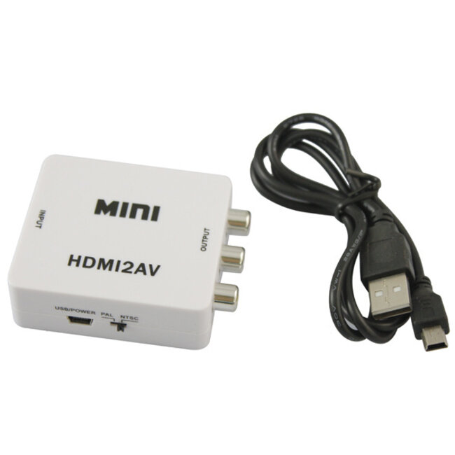 HDMI zu Cinch Composite AV Konverter / Weiß