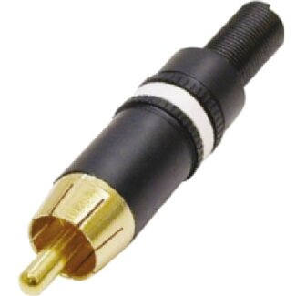 Neutrik Neutrik vergold weißer männlicher RCA-Stecker