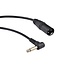 XLR Stecker (m) auf 6,35mm Mono Klinke (m) Winkel Adapterkabel - 0,30 m