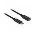 Premium USB-C Verlängerungskabel - USB 3.2 (bis 10 Gbit/s) - PD 20V/3A - 4K 60Hz Video - 2m Schwarz