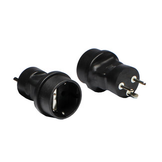 DINIC Reiseadapter Europa auf Dänemark mit Erdung