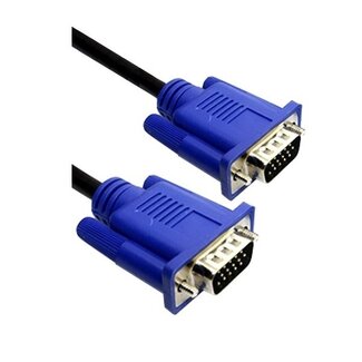 Dolphix VGA Monitor Kabel - CCS Leiter / Schwarz - 5 Meter