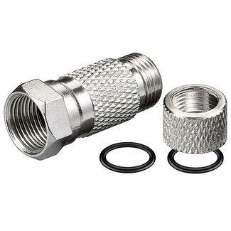 MaxTrack Wetterfeste F-Steckverbinder Schraube für 7,2mm Kabel / gerade