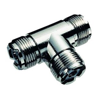 OKS UHF (m) - 2x UHF (m) T-Adapter - 50 Ohm