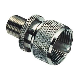 OKS UHF-Stecker (m) auf F-Buchse (w) Adapter - 50 Ohm