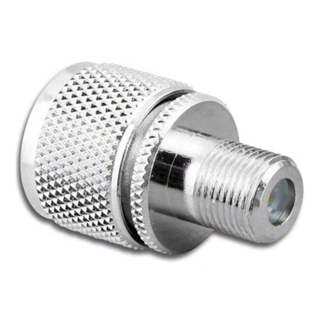 UHF-Stecker (m) auf F-Buchse (w) Adapter - 50 Ohm