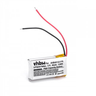 VHBW Akku kompatibel mit Bose Bluetooth Headset Serie 2 (AHB481221PR) / 80 mAh