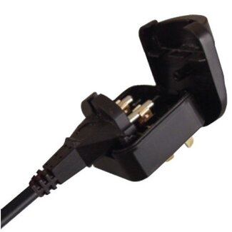 Powerconnections Reiseadapter Europa auf Australien & China, ungeerd - schwarz