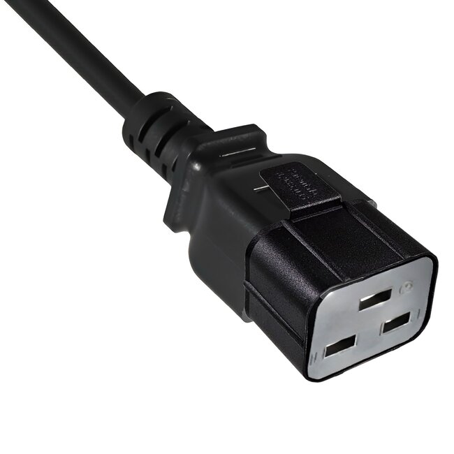 Sichere Hülle für C19 Stecker | Schwarz