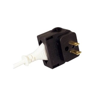 Powerconnections Reiseadapter Europa zu USA & Japan, ungeerdet - schwarz