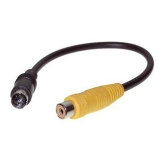 Goobay S-VHS (m) auf Composite RCA (w) Adapter / Schwarz - 0,20 m