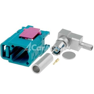 4CarMedia Fakra Z (v) Schrumpfstecker für RG-174 Kabel