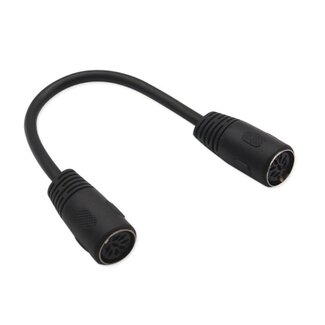 Universal DIN 8-poliger Lautsprecherverbinder / Schwarz - 0,20 m