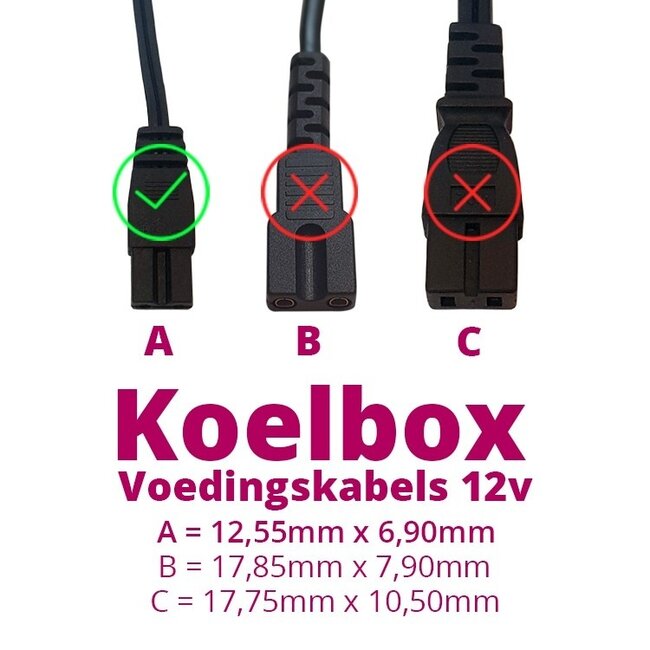 12V Stromkabel für Kühlboxen (Dometic/Waeco, Gio'Style) – 2 Meter