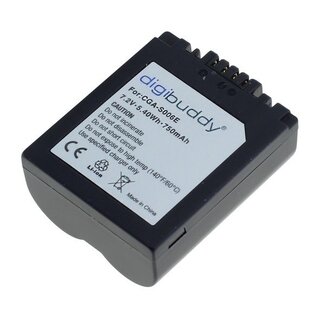 Digibuddy Kameraakku kompatibel mit Leica BP-DC5 und Panasonic CGA-S006, CGR-S006, DMW-BMA7 - 750 mAh