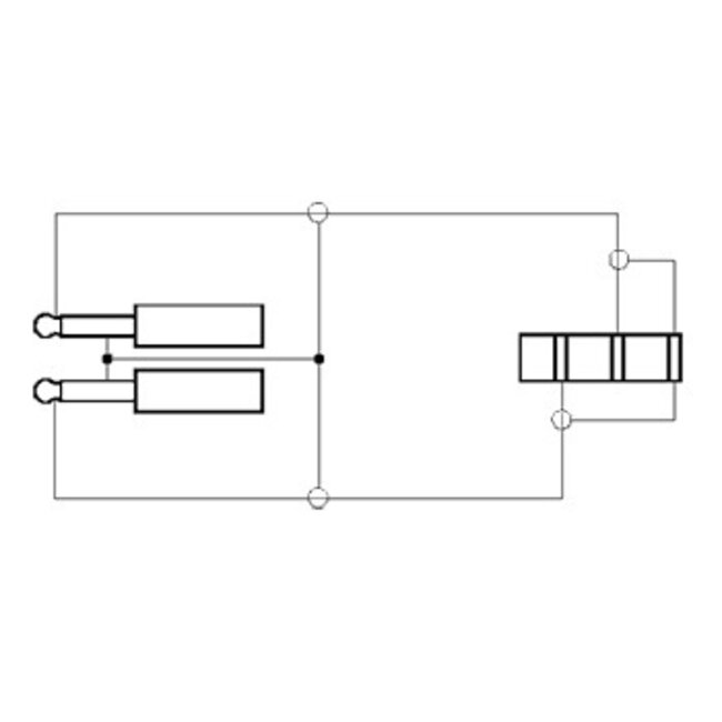 Premium 3,5mm Stereo Flugzeugadapter - Winkelstecker - Vergoldet / Schwarz