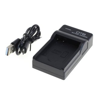 OTB Akku-Ladegerät kompatibel mit Panasonic DMW-BCK7, VW-BCK7 und NCA-YN101 Akkus