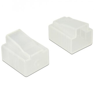 DeLOCK RJ45 (w) Abdeckkappen für RJ45 (m) Stecker - 10 Stück / transparent