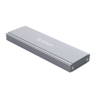 Orico Orico Premium M.2 NVMe PCIe SSD Gehäuse (max. 80 mm, bis 2 TB) - USB 3.1 / Aluminium (Grau)