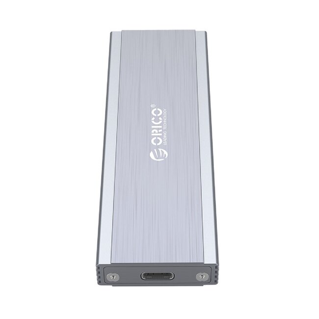 Orico Premium M.2 NVMe PCIe SSD Gehäuse (max. 80 mm, bis 2 TB) - USB 3.1 / Aluminium (Grau)