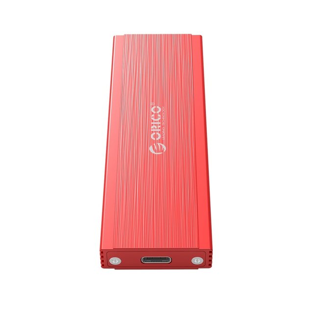 Orico Premium M.2 NVMe PCIe SSD Gehäuse (max. 80 mm, bis 2 TB) - USB 3.1 / Aluminium (Rot)