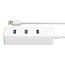 Orico USB 3.0 Hub 4 Ports - busbetrieben / weiß - 0,30 m