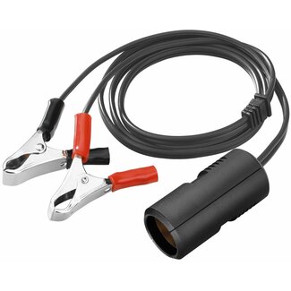 ProCar ProCar 12-24V Zigarettenanzünder Gegenstecker mit Krokodilklemmen - 1 Meter